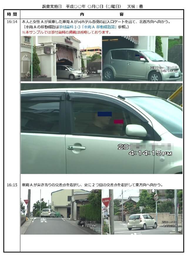 ラブホテルから出て来る車両名古屋探偵事務所の浮気調査の報告書10.jpg