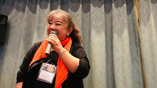 笹川会館にて加藤なぎさ代表講演風景の写真